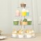 Clear 14" Round 4 Tier Acrylic Cupcake Dessert Display Stand Set Party Home